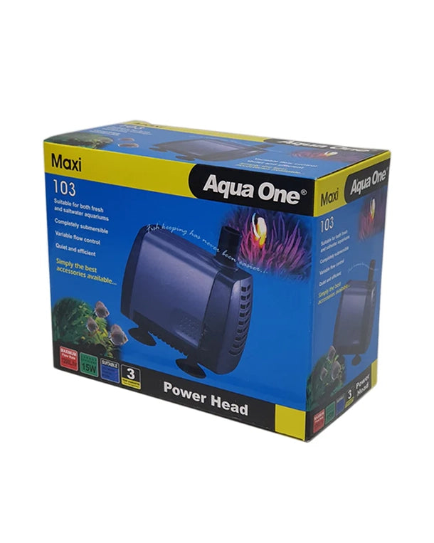 Wasserpumpe Maxi Serie – regelbare Aquarien- und Terrarienpumpe mit 400 bis 2500 l/h Förderleistung.