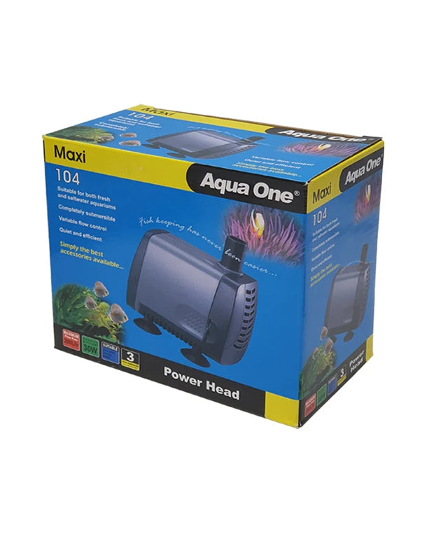 Wasserpumpe Maxi Serie – regelbare Aquarien- und Terrarienpumpe mit 400 bis 2500 l/h Förderleistung.