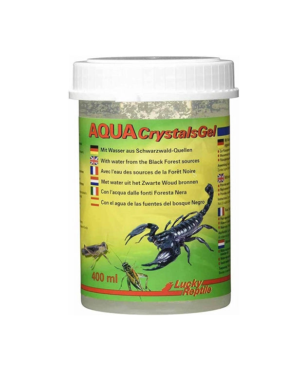 Aqua Crystals Gel von Lucky Reptile als Trinkwasserquelle für Terrarientiere