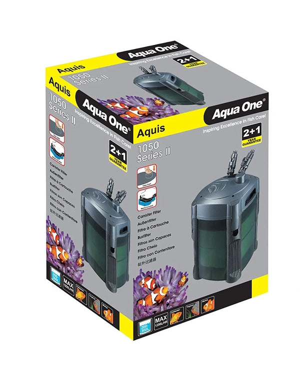 Aqua One Aquis 1050 Series II Kanister-Außenfilter für Aquarien, modularer Filter