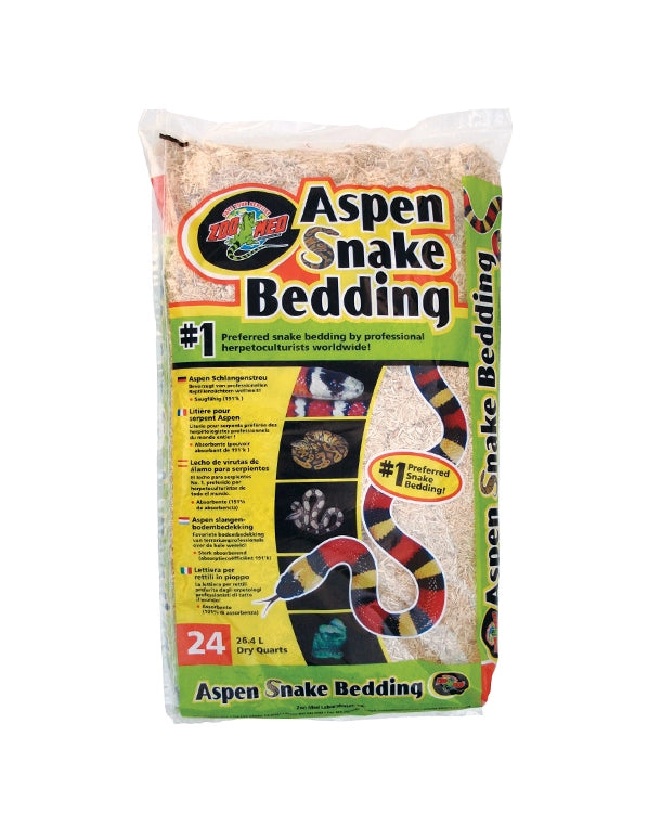 Aspen Snake Bedding als staubarmer Bodengrund für Schlangen