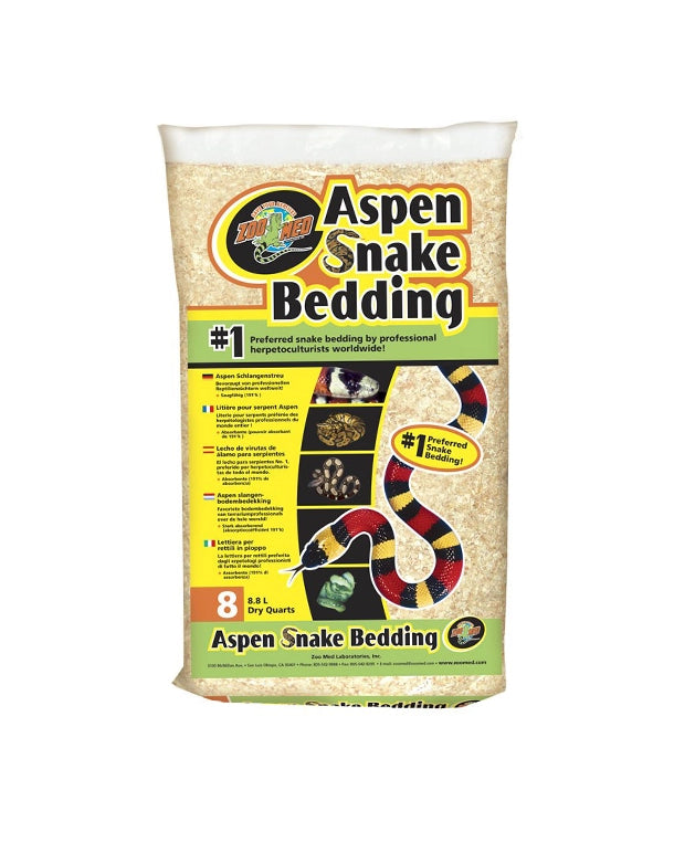 Aspen Snake Bedding als staubarmer Bodengrund für Schlangen