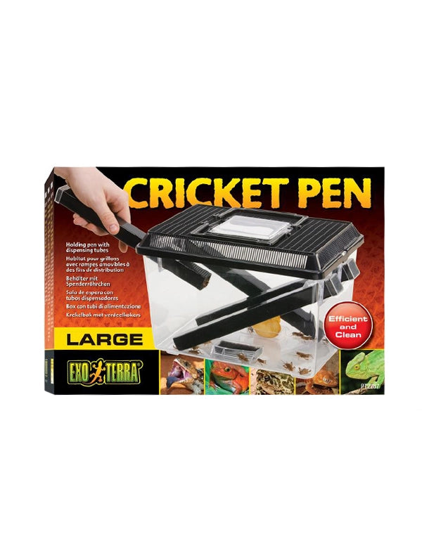 Exo Terra Cricket Pen Large – Heimchenbox mit Röhren zur Fütterung von Futterinsekten