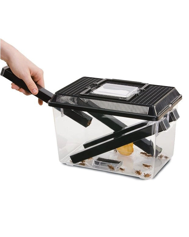 Exo Terra Cricket Pen Large – Heimchenbox mit Röhren zur Fütterung von Futterinsekten