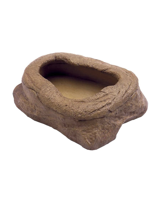 Exo Terra Worm Dish Wurmfutterschale mit Randring für Mehlwürmer im Terrarium ausbruchsicher