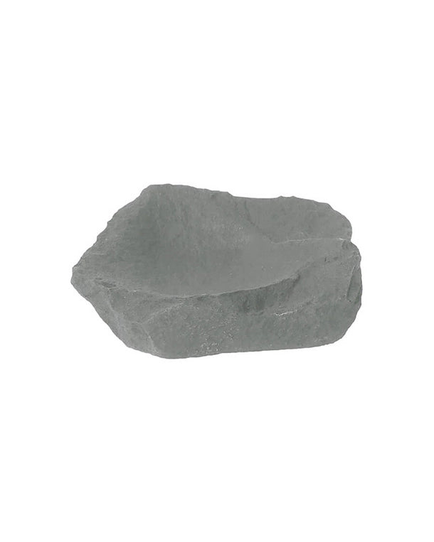 Natürliche Futterstelle aus Mineralguss im Steinlook für Terrarien