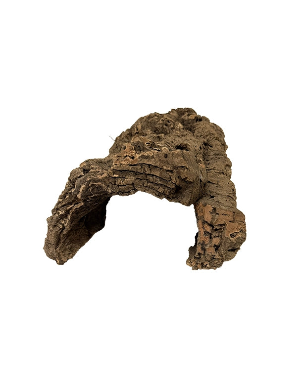 Natürliche kurze Korkhöhle aus portugiesischem Naturkork für Terrarium und Nager ca. 40 - 55 cm