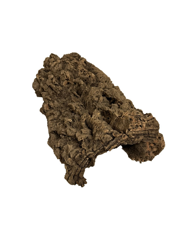 Natürliche kurze Korkhöhle aus portugiesischem Naturkork für Terrarium und Nager ca. 40 - 55 cm