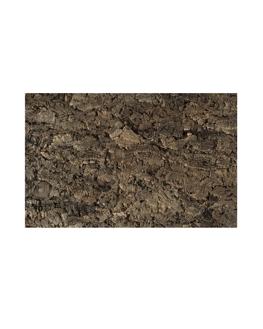 Naturnahe Korkrückwand für Terrarien aus unterschiedlich geformten Zierkorkstücken mit rauer Rindenoberfläche.