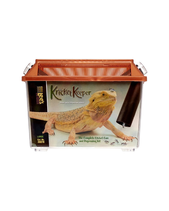 Plastikterrarium für Grillen und Heimchen mit Versteckrohren