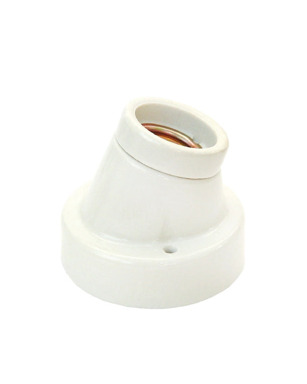 Abgewinkelte Thermo Socket PRO Porzellanfassung E27 bis 300W für Terrarium und Bright Sun UV Lampen