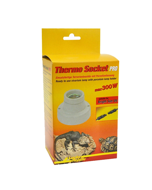 Thermo Socket PRO Porzellanfassung E27 bis 300W anschlussfertig für Terrarium und Bright Sun UV Lampen
