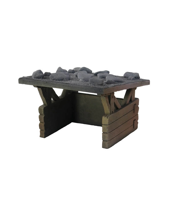 Unterstand Hütte aus Mineralguss – realistischer Unterschlupf in Holzoptik für Terrarium und Aquarium.